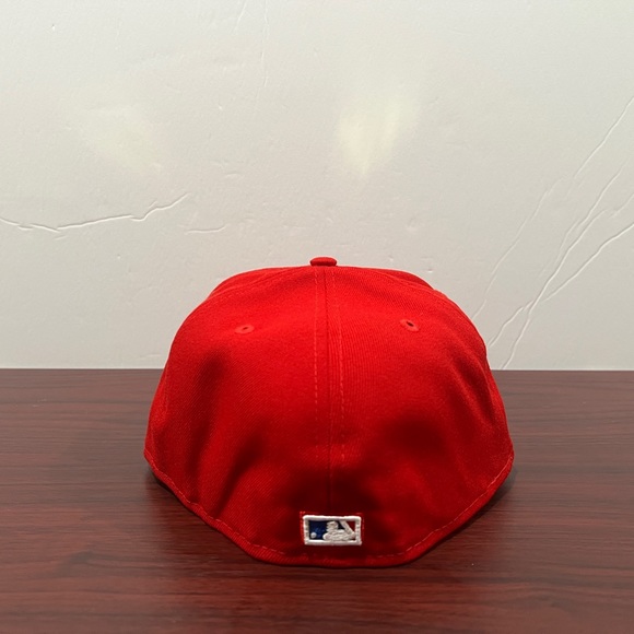 New Era x Just Don, 59Fifty Fitted Hat, Philadelphia Phillies, Red - Picture 9 of 12